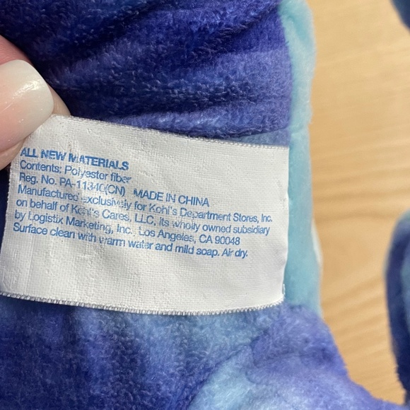 Kohls Cares Eric Carle The Mixed Up Chameleon Lizard Plush Blue Purple 17” Large - Picture 7 of 9